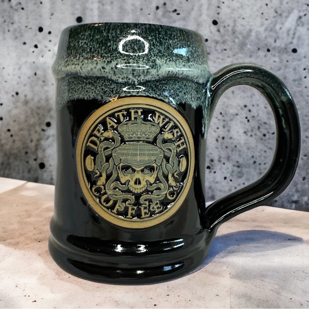 💚 Death Wish Coffee 2017 St. Patrick’s Day Medusa Mug 💚 Limited Edition
